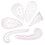6Pcs Curve Ruler Multi Function Plastic Vary Form 4