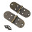 10 Sets 180 Degree Folding Hinges Round Edges 4