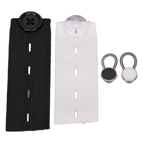 Ensemble de 20 boutons d'extension avec 10 élastiques de taille 1