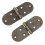 10 Sets 180 Degree Folding Hinges Round Edges 3