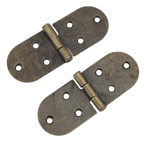 10 Sets 180 Degree Folding Hinges Round Edges 2