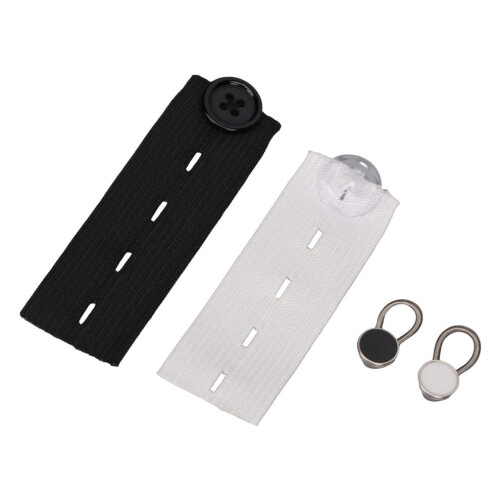 Ensemble de 20 boutons d'extension avec 10 élastiques de taille 2
