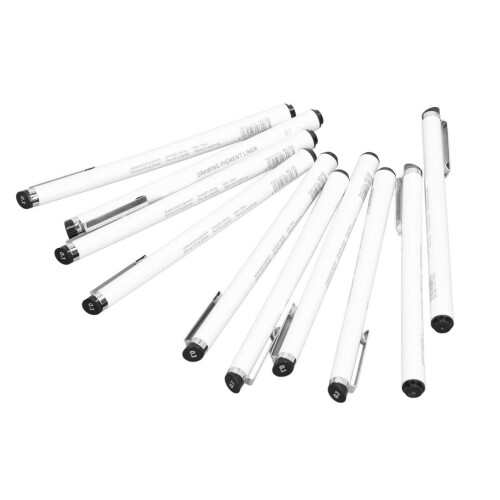 10PCS Waterproof Micro Line Pens Glossy Water 2