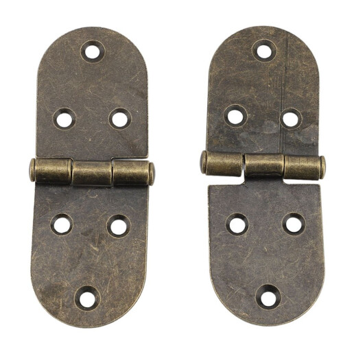 10 Sets 180 Degree Folding Hinges Round Edges 1