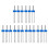 18pcs Sewing Machine Double Needle with Plastic 2