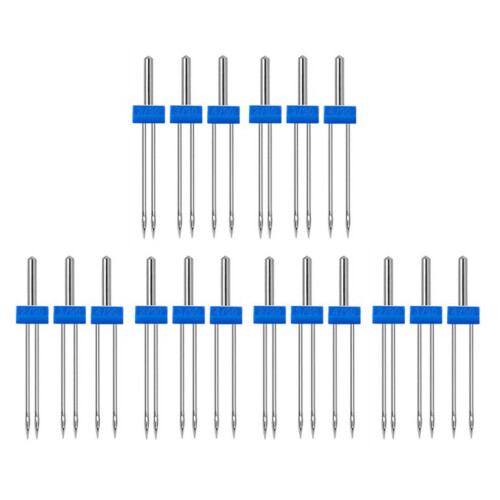 18pcs Sewing Machine Double Needle with Plastic 1