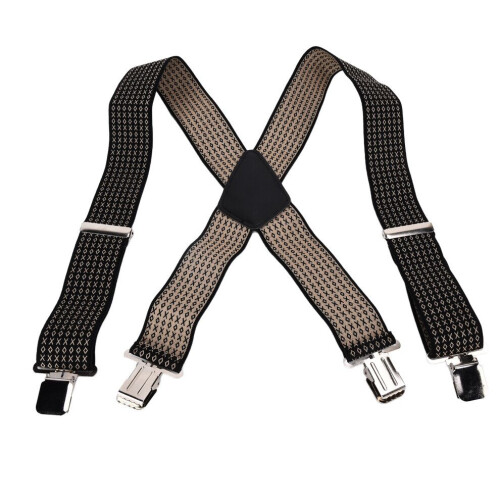 X Back Suspenders Elastic Adjustable Holdup 1