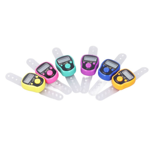 6 stuks draagbare elektronische vingerteller 1