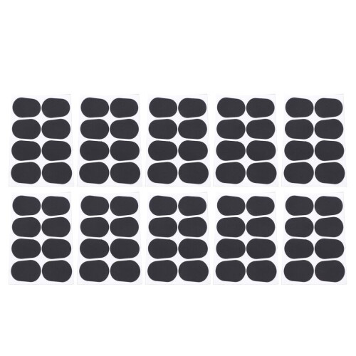 80 coussinets en silicone noir pour embouchure de saxophone