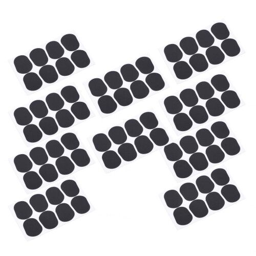 80 coussinets en silicone noir pour embouchure de saxophone 1
