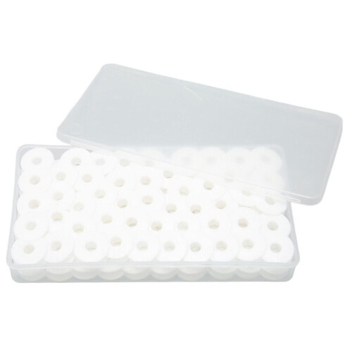 100pcs Plastic Sewing Machine Bobbins Glossy Edge