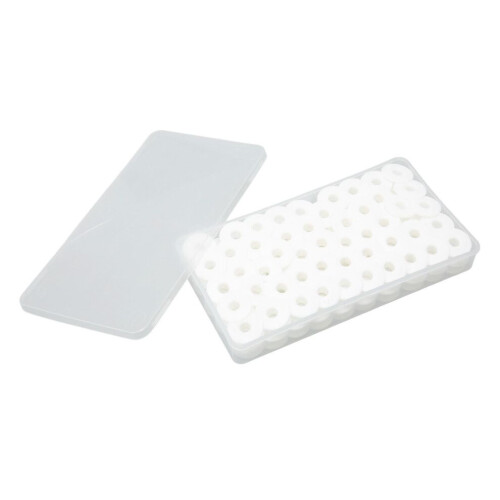 100pcs Plastic Sewing Machine Bobbins Glossy Edge 2