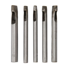 5 Stück ovale Lochzange für Leder, 6 x 4 mm und 7 x 4 mm