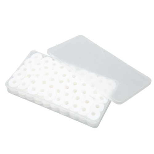 100pcs Plastic Sewing Machine Bobbins Glossy Edge 1