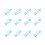 100 clips de papel multiusos con forma de pez. 4