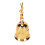 Deer Shape Hand Bell Vintage Plating Process 3