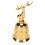 Deer Shape Hand Bell Vintage Plating Process 4