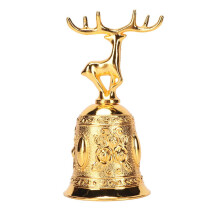 Clochette en forme de cerf, procédé de placage vintage