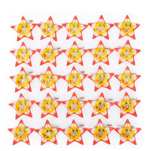25 Stück LED-Broschen mit Cartoon-Motiven, leuchtende Dekoration