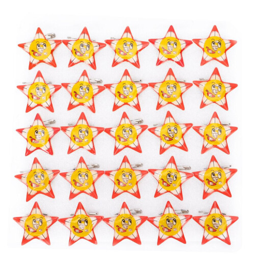 25 broches LED décoratives lumineuses de dessin animé
