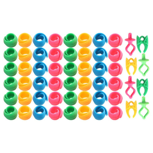 56Pcs Bobbin Thread Buddies Silicone Holder Clips 1
