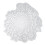 Silicone Mold Leaf Flower Pattern Clock Dial White 1