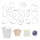 121pcs Polymer Clay Earring Kit Stainless Steel 1