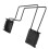 Pince double rail en acier ABS pour violon, archet 2