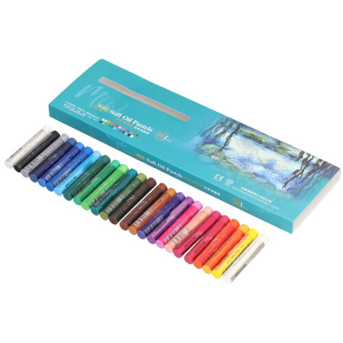 Weiche Ölpastellkreiden, 24 Farben, Mini-Profi-Set 1