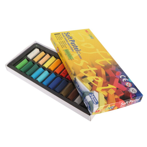 24 Colors Soft Pastel Sticks Set Light Resistance 1
