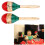 1 Paar robuste Holzmaracas, groß, 25 cm 3