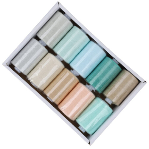 10 Rollen Nähgarn-Set, Haushaltsfarben, Pagode 2