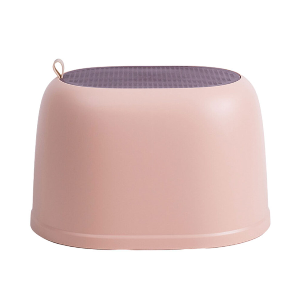 (pink) Comfortable And Practical Bathroom Anti-skid Stool Beautifully-image-OPC-PN5HQX9-NEW