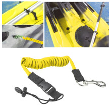 Elastisches Paddle-Leash für Kajak, Kanufischen, Angelrute 1,5 m Rot Blau Schwarz Orange Gelb