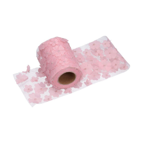 Blumen-Tüllrollen, 10 cm, 10 Yards, Premium-Polyester 1