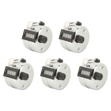 Contador de clic de 5 piezas, 4 dígitos, caja de metal, preciso