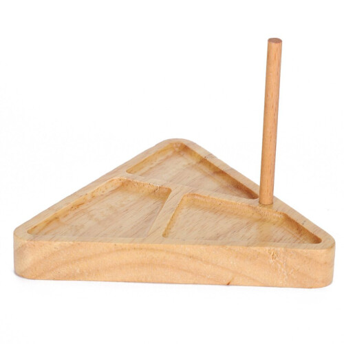 Bandeja de madera para abalorios, tablero triangular para bricolaje