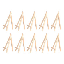 10 stuks canvasstandaards, 15,5 cm hoog, grenenhout