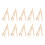 10Pcs Canvas Stand 6.1 Inches Height Pine 1