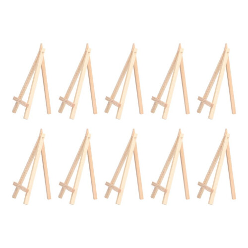 10Pcs Canvas Stand 6.1 Inches Height Pine