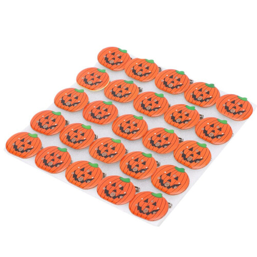 25 st Halloweenpumpaformade lysande nålar 1