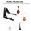 AROMA Hopfällbart Instrumentstativ för Ukelelefiol 4