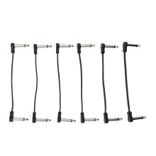 6 st gitarreffektpedalkablar 6 tum 1/4 tum