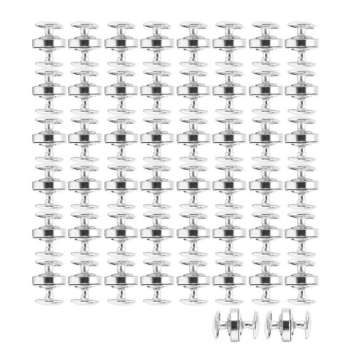 50 Sets Magnetknopfverschlüsse, 14 x 4 mm dick