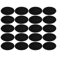 10 paar strijkpatches met fluweelachtige kleeflaag, ovaalvormig
