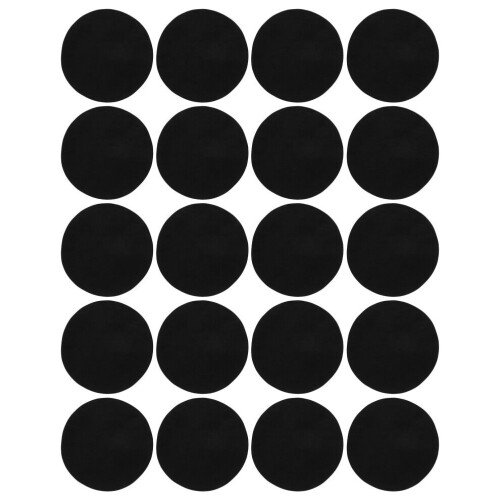 10 Paar Bügelflicken, oval, beflockt und selbstklebend 1
