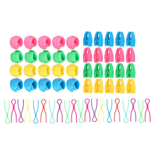 60Pcs Bobbin Thread Buddies Silicone Holder Clips 2