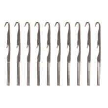 Set van 10 ergonomische metalen haaknaalden