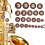 25pcs Multi Size Sax Leather Pads Replacement Set 2