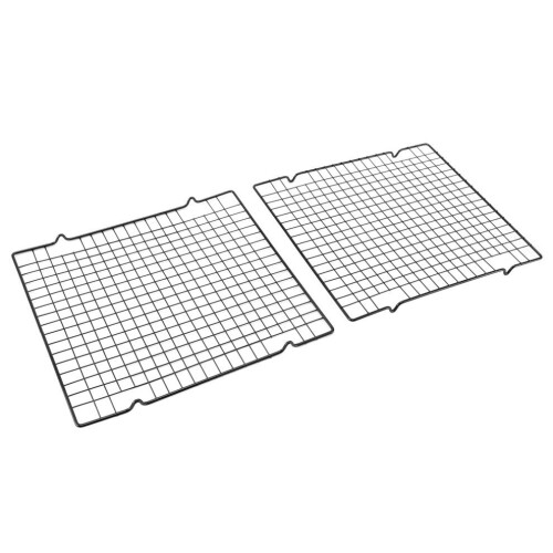 2 Pack Cooling Racks Black Carbon Steel Nonstick 1